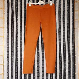 Pinque burnt orange side zip straight leg dress  pants, US12, NWOT